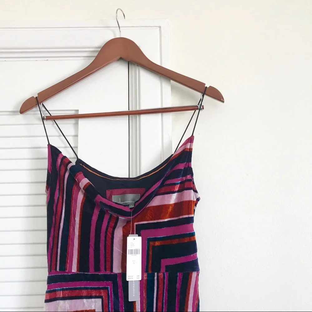 Anthropologie Tina Velvet Midi Dress Size Small NWT - Picture 4 of 16